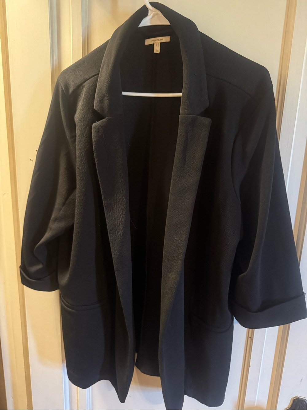 Maurices Black Open-Front Blazer Jacket lightweight